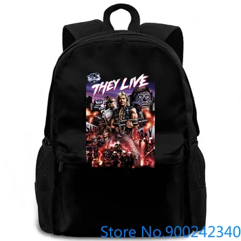 

They Live black movie poster all s Middle Aged women men backpack laptop travel school adult student