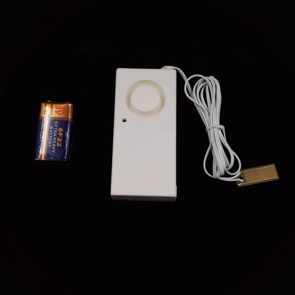Water Leakage Alarm Detector 130dB Water Leak Sensor Detection Flood Alert Overflow Home Security Alarm System