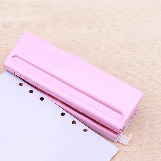 Adjustable Metal 6 Hole Punch Loose Leaf Puncher For A3 A4 A5 B4 B5 Paper  DIY Notebook Scrapbook Diary Office School Binding - AliExpress
