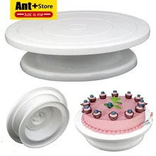 Сковородка "сделай сам" инструмент для выпечки пластиковая пластина для торта вращающаяся противоскользящая круглая подставка для торта поворотный стол кухонная форма для торта