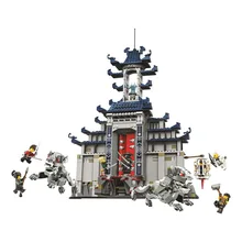 Новинка 10722 Ninjago-серия The Temple of The Ultimate последнее великое оружие Модель Строительные блоки Набор совместимы 70617 игрушки для детей