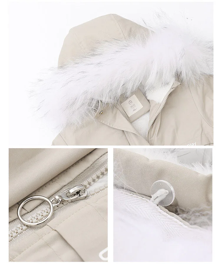 Dollplus/; детская куртка для девочек; зимние пальто с меховым капюшоном для девочек; Флисовая теплая детская одежда; детская верхняя одежда; парки; модная верхняя одежда