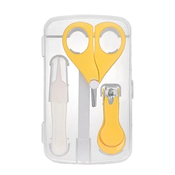 

Gift Hygiene Home Grooming Nursery Clipper Scissors Baby Nail Care Set With Storage Box Manicure Tools For Newborn Ergonomic