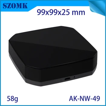 

10 pcs 99*99*25mm szomk light transmitting wireless plastic enclosure for electronic junction box smart home router plastic case