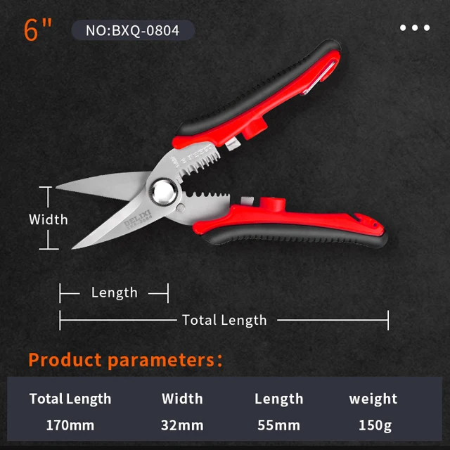 Multi tool pliers Crimping Pliers wire stripper Multi functional Snap Ring Terminals Crimpper BXQ-0804