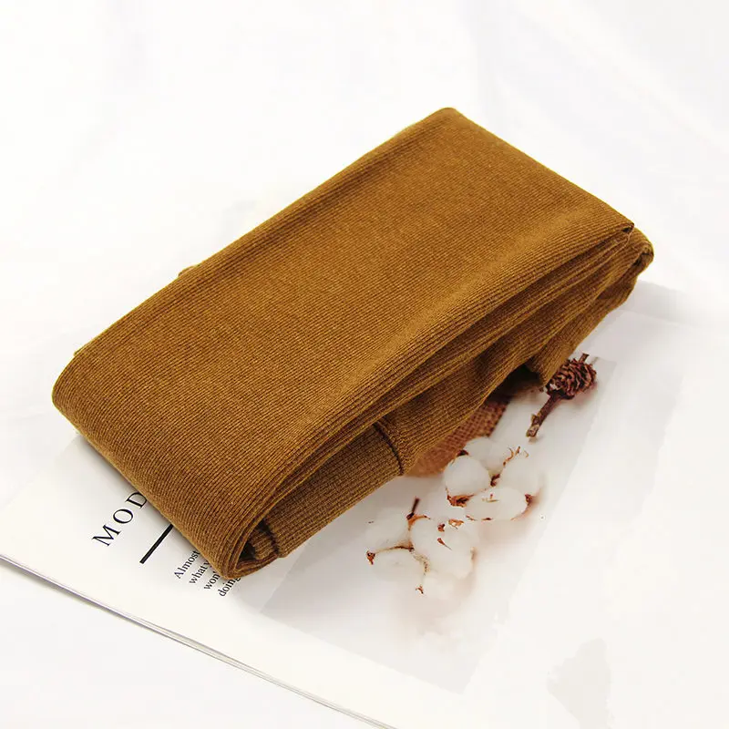 230g caramel colour Осенне-зимние теплые леггинсы женские брюки плюс бархатные утепленные леггинсы с высокой талией женские супер эластичные зимние леггинсы C5965 - Цвет: 230g caramel colour