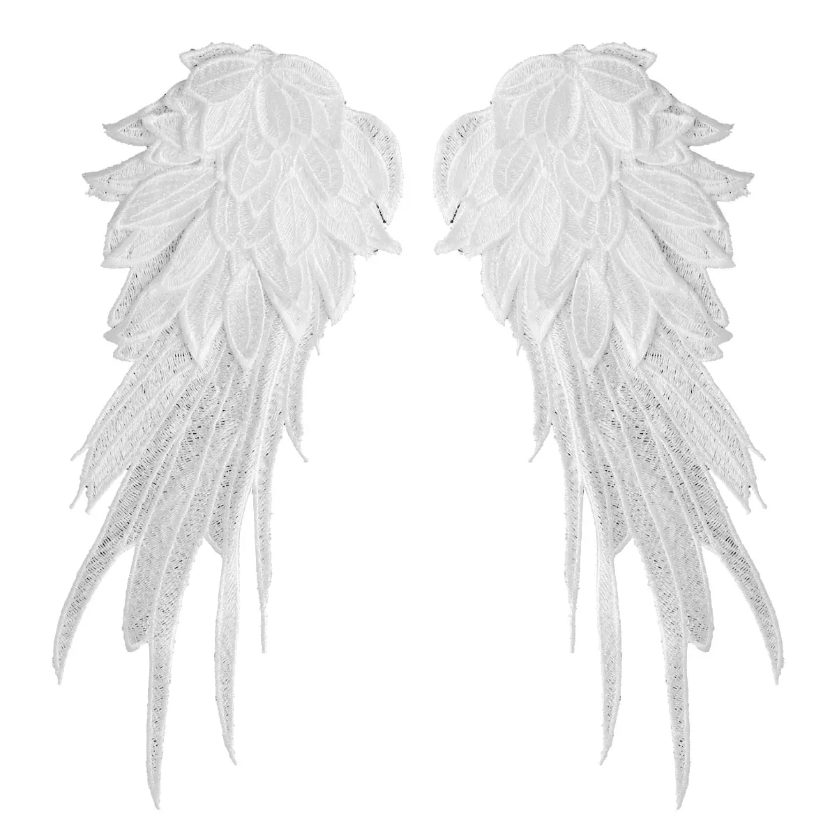 Clothing Appliques Sew On Patch Fabric Angel Wings Applique DIY Apparel Sewing Patches Badges Wedding Party Clothes Decor Crafts | Дом и сад