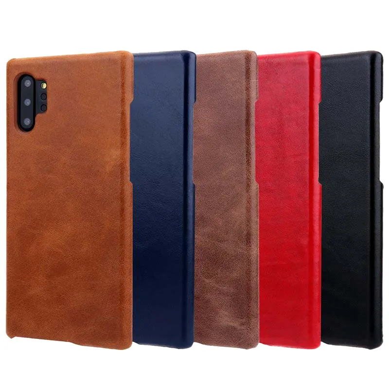 

Genuine Leather Case For Samsung Galaxy Note 10 Plus Case Frosted Cover Protector Coque For Samsung Note 10 Case Housing