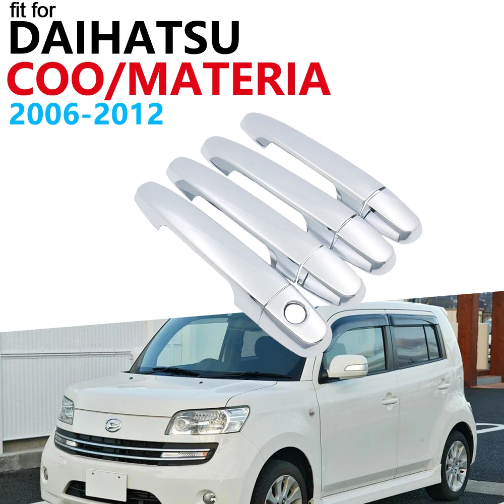 Хромированная крышка автомобильной дверной ручки для Daihatsu Coo материал 2006 2007 2008 2009