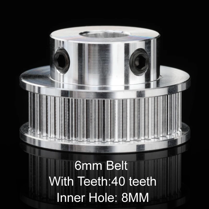 Mellow-timing Polia Bore Peças de Impressora 3d 40 Dentes 2gt mm 12 mm Largura mm Gt2 Gates Timing Belt - Imagem 3