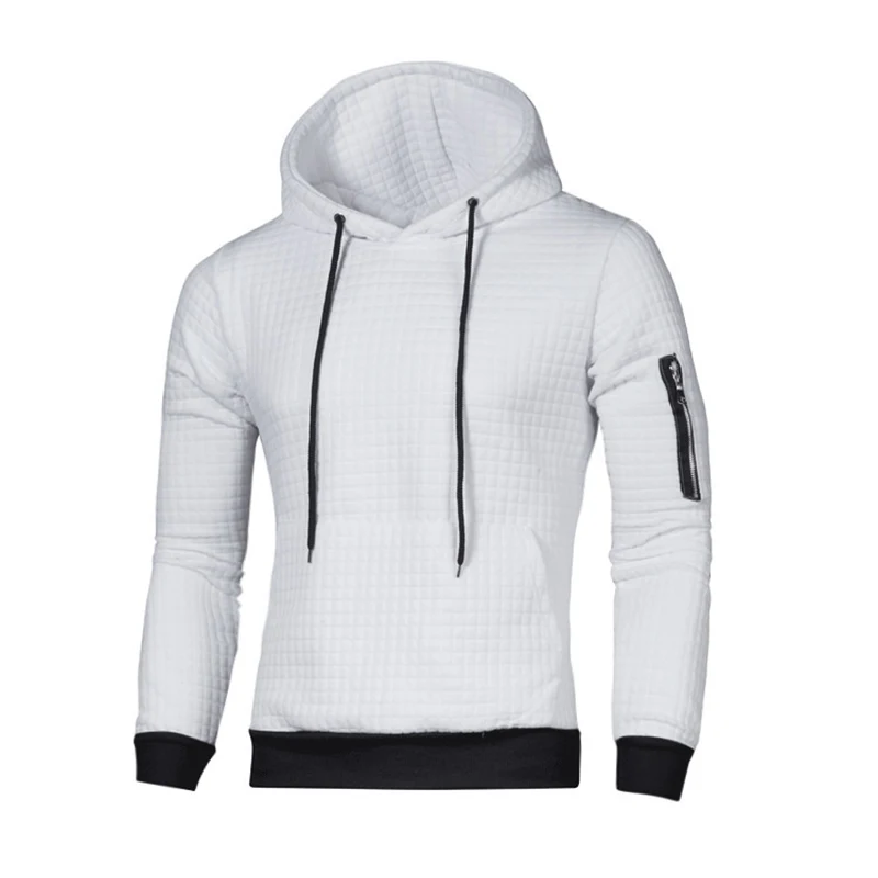 Man Long Sleeve Pullover Outwear Spring Men Solid Casual Sports Plus Size Hoodie Autumn Mens Zipper Sleeve Hoodie Sweatshirt
