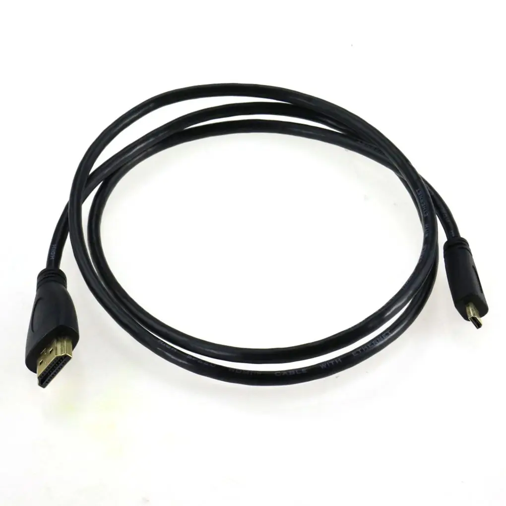 

1.5m MICRO HDMI to HDMI cable with Ethernet Gold Plated 1080P for Cell Phones
