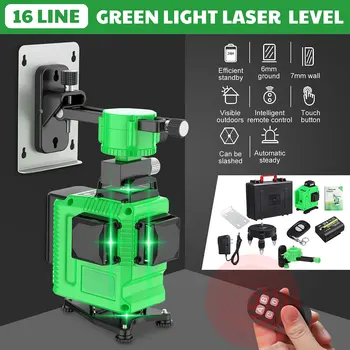 

Laser Level 16 Lines 4D Self-Leveling 360 Horizontal And Vertical Cross ful Green Laser Beam Line