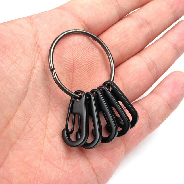 Quick Release Ring Set Classic Simple Spring Hanging Buckle Quick - hanging  Key Chain Key Ring Alloy