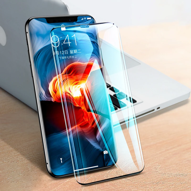 

Clear 9D Glued Tempered Glass on The for Apple Iphone X S XR XS Max 6 6S 7 8 Plus 7plus 8plus Screen Protector Protective Film