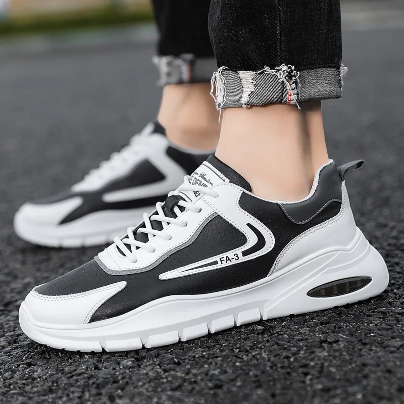 2019 Men's Air Sports Running Shoes Sneakers Athletic Shoes Casual Black White 