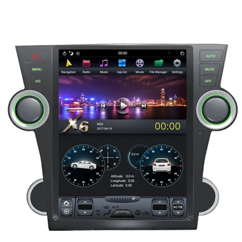 

NAVITOPIA 12.1" 4G+64GB Tesla Style Vertical Screen Android 8.1 Car DVD GPS Navigation for Toyota Highlander 2009-2013