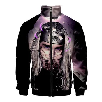 

Ghostemane Men's Jackets 3d Printed Zipper Bomber Jackets Male Fashion Gothic Rock Hip Hop Streetwear Coats Loose Coat Clothing