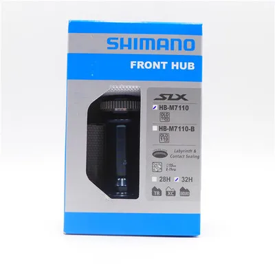 Shimano SLX M7110 дисковый тормоз горного велосипеда ступица 28/32 отверстие велосипеда передний и задний центральный ступица - Цвет: HB-M7110-32H