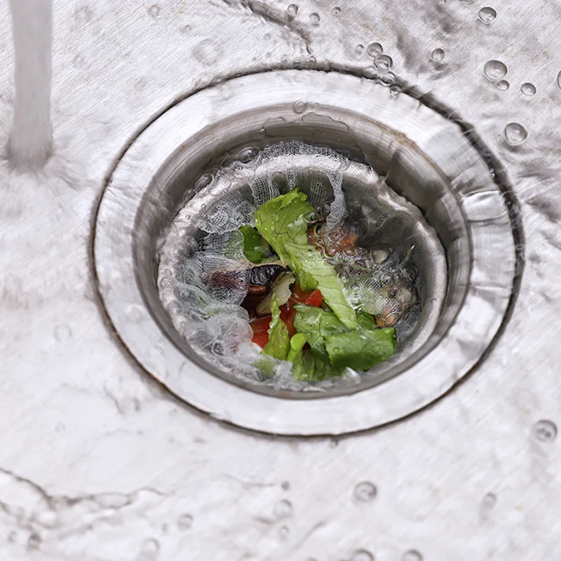 Kitchen Sink Strainer Filter Screen Bag Garbage Sewer Net Portable for Bathroom KSI999