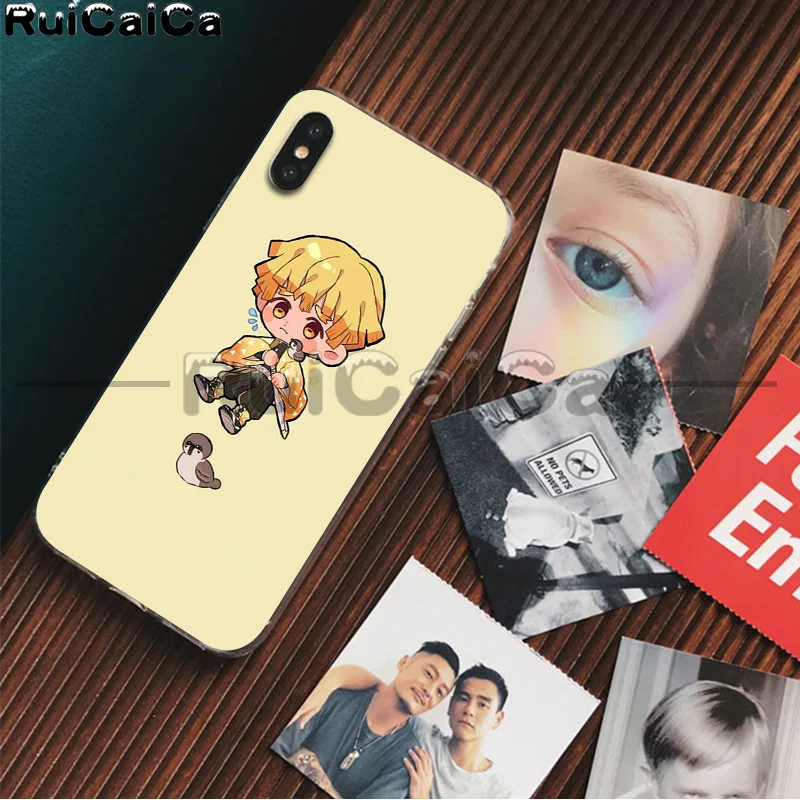 A2 RuiCaiCa Demon Slayer Kimetsu No Yaiba рукоделие принт рисунок чехол для телефона iPhone 8 7 6S Plus X XS MAX 5 5S SE XR 11 11pro - Цвет: A2