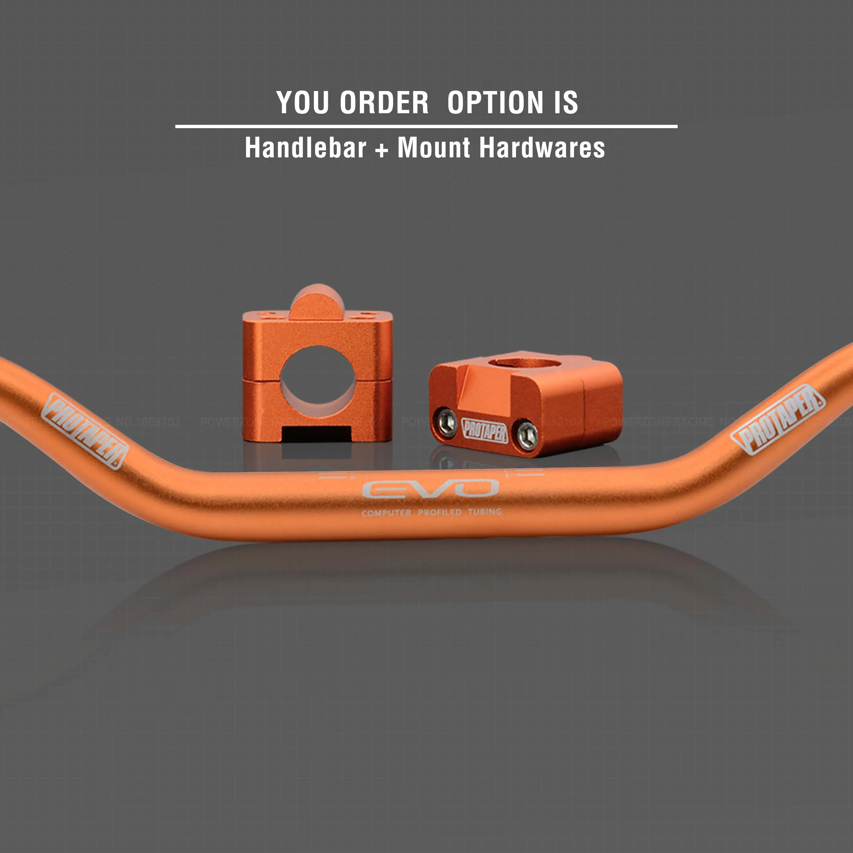 Orange Combo2 Руль для Pro Taper Pack Bar 1-1/" Классическая дверная ручка барные Колодки Ручки Pit Pro Racing Dirt Pit Bike мотоцикл с адаптер cnc - Цвет: Orange Combo2