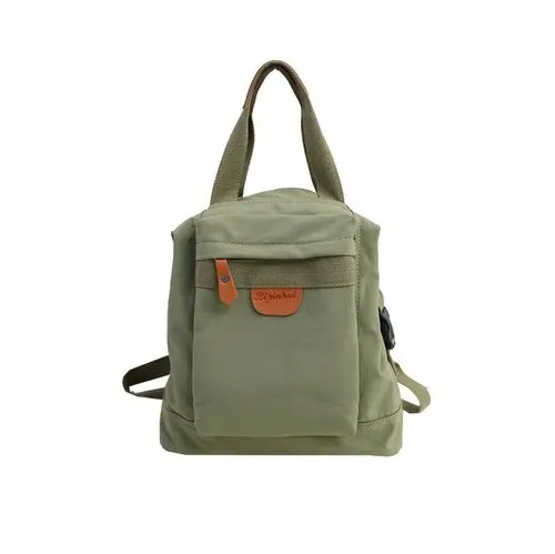 Лето, и древний школьный рюкзак ins, Япония и Южная Корея, школьный городок, простой рюкзак джокер - Цвет: Армейский зеленый