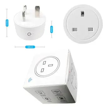 

Smart WiFi Plug Adaptor Remote Control Power Socket With Timing Function Work With Alexa Google Home Assistant