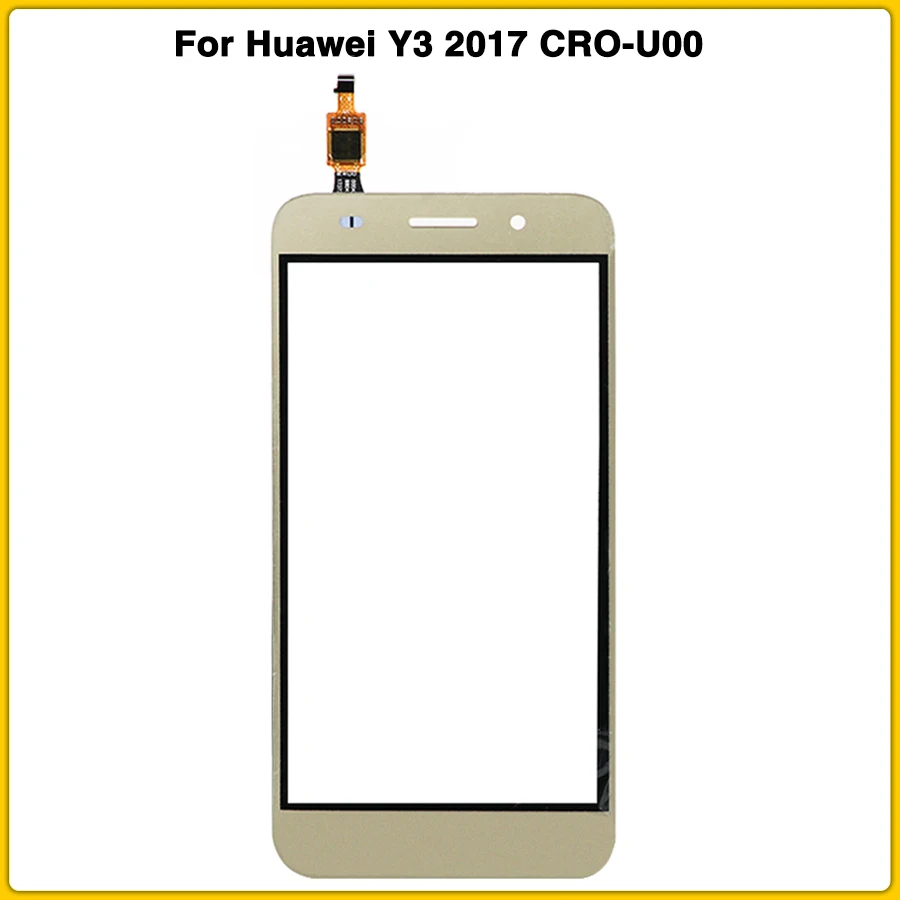 Сенсорный экран для huawei Y3 CRO-U00 CRO-L02 CRO-L22 сенсорный экран Панель с цифровым преобразователем Стекло объектив внешнее стекло внешнее Стекло