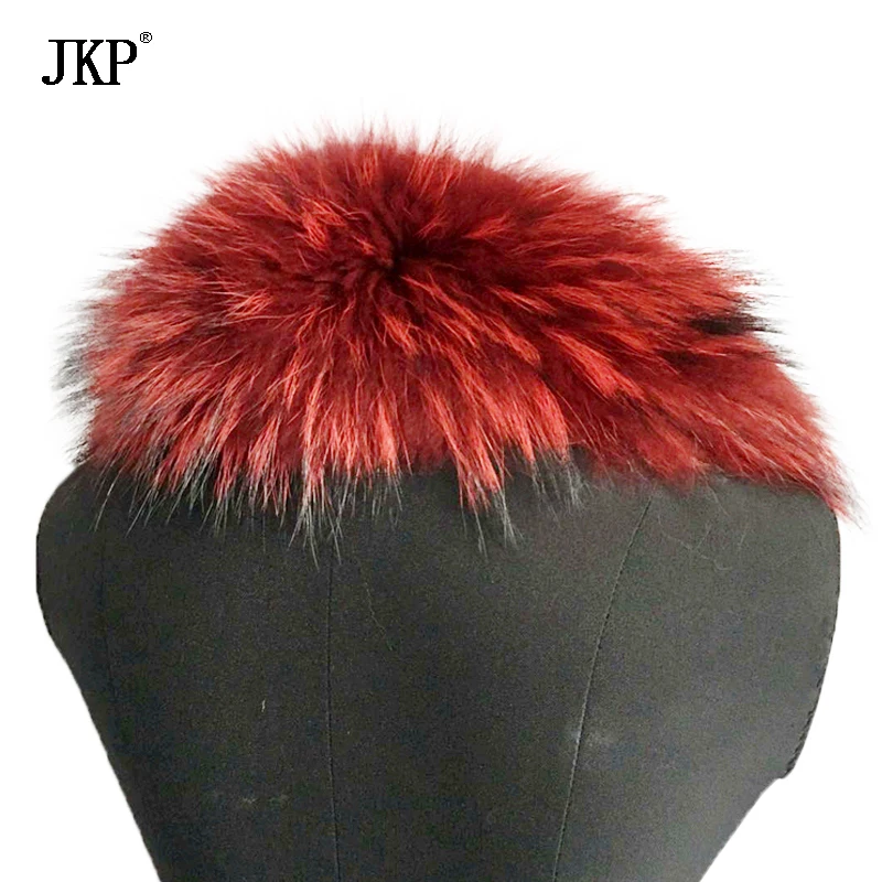 JKP 2019 натуральный меховой воротник из енота 100% шарф шерсти животных для женщин