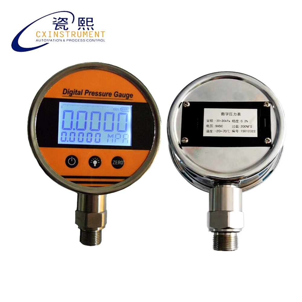 0.2% точность 100Mpa Максимальное давление ЖК дисплей цифровой манометр|digital pressure
