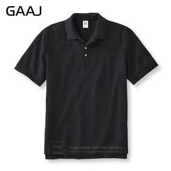 Luxurious Cotton Polo Shirt - Fashionable Short Sleeve Golf Wear - 3XL (Black)