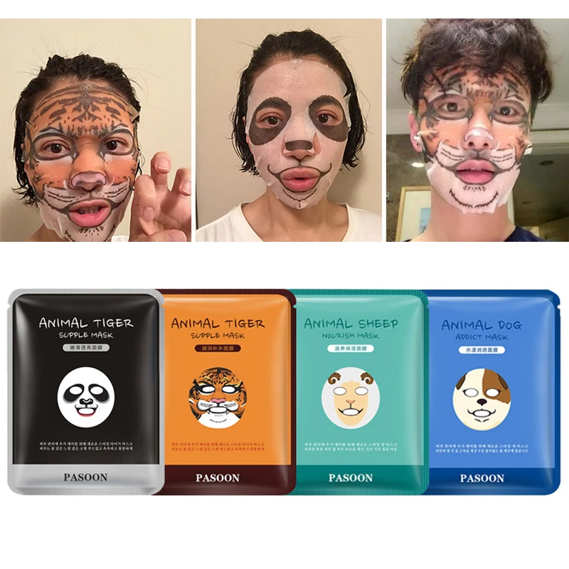 

BIOAQUA 1pcs Skin Care Sheep/Panda/Dog/Tiger Facial Mask Moisturizing Cute Animal Face Masks Face Skin Moisturizing Lift TSLM2