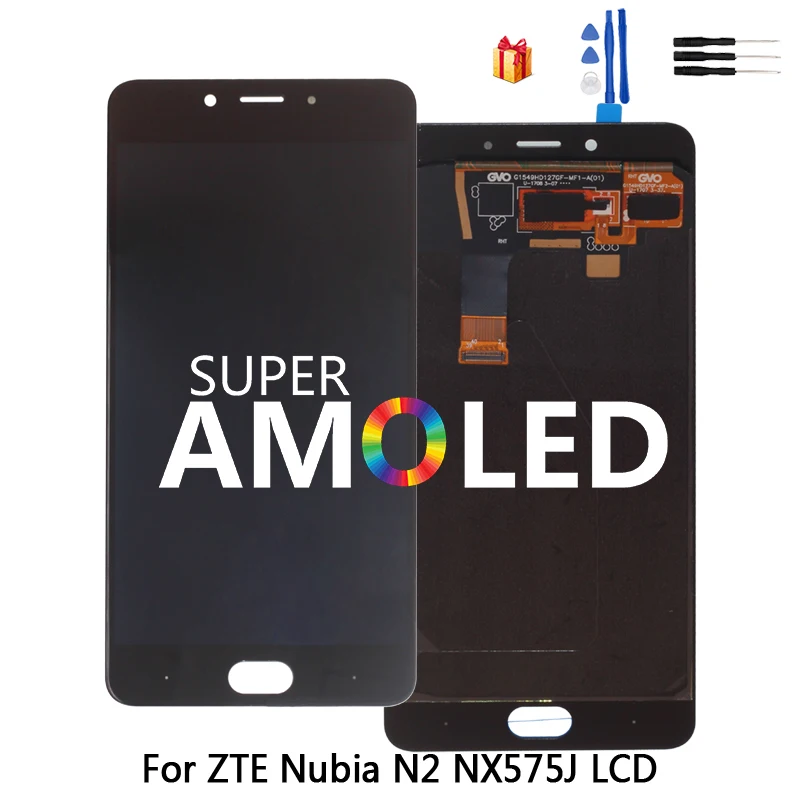 Amoled для zte Nubia N2 NX575J ЖК-дисплей с сенсорным экраном дигитайзер сборка Замена