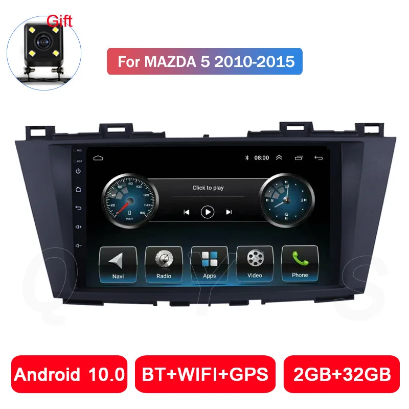 Автомагнитола на Android для Mazda 5 2010 2011 2012 2013 2014 2015 с сенсорным экраном GPS Авторадио