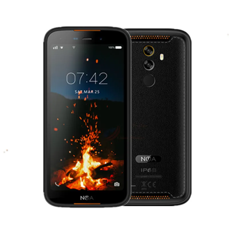 IP68 Смартфон Android 9,0 3GB 16GB 4500mAh 5,5 ''мобильный телефон 16MP 1080P отпечаток пальца стекло NFC OTG большой мобильный телефон