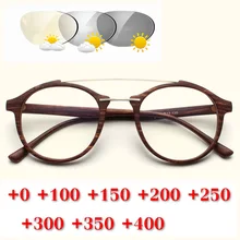 Ультралегкие фотохромные солнцезащитные очки для чтения с изображением древесины, очки для чтения, мужские очки для чтения с диоптрией, гиперопия, очки для чтения с защитой от усталости NX