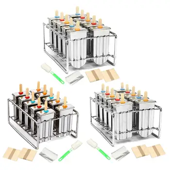 

DIY 10 PCS Stainless Steel Ice Popsicle Mold Ice Cream Mold