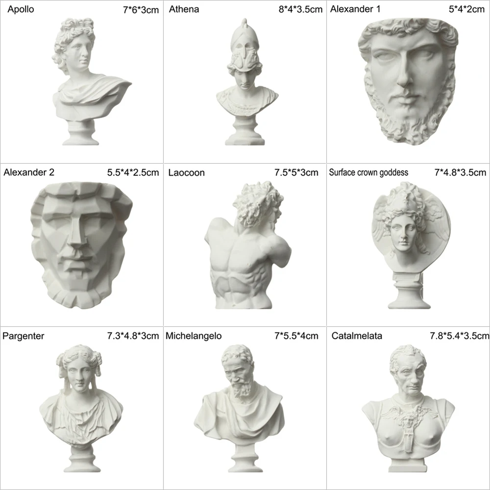 Greek Mythology and Composer Resin Sculptures