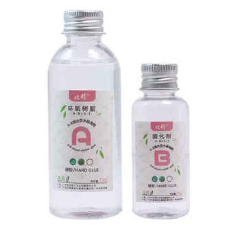 

Set Art High Adhesive AB Crystal Glue Mixed Hardener Accessories Tool Jewelry Making DIY Resin Epoxy Clear Resistance Solvent#25