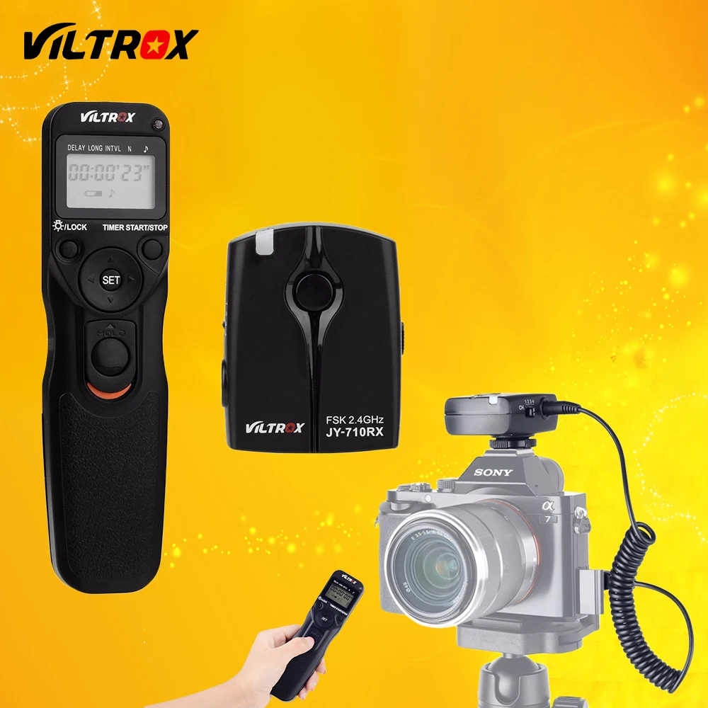 

Viltrox JY-710-S2 Camera Wireless Timer Shutter Release Remote for Sony A9 A7II A7SII a7II A7RIII A6500 A6300 HX60 HX50 RX100M6