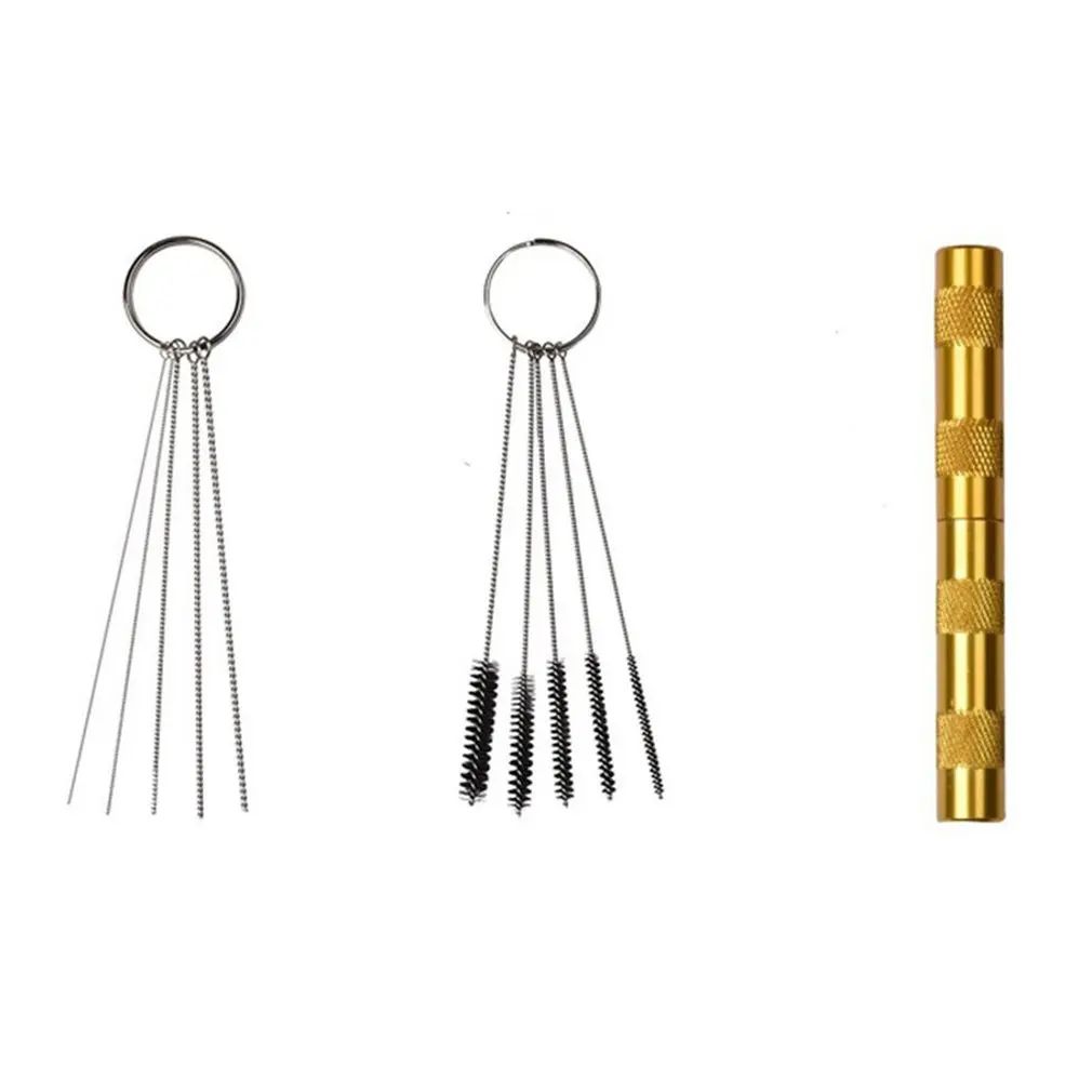 

Essential Kit Stainless Steel Nylon Bristles Airbrush Blade Stainless Steel Nylon Bristles Airbrush Brush Cleaning Blade