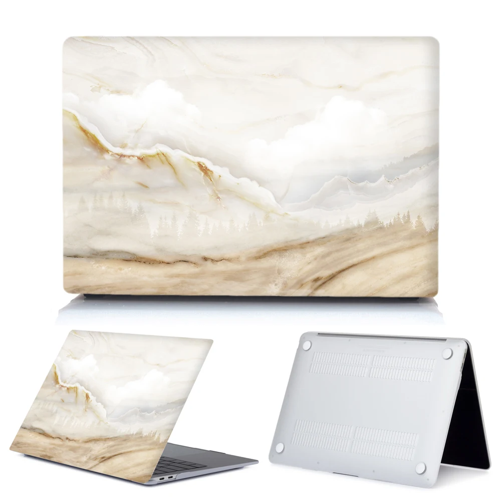 62 Мраморный чехол для ноутбука APPle MacBook Air 13 A1932 Pro retina 11 12 13 15 для Mac Book 15,4 13,3 Touch Bar A2159+ крышка клавиатуры - Цвет: 62
