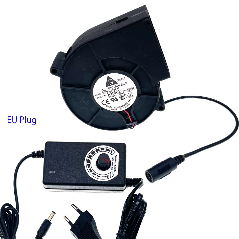 Delta Bfb1012eh Pwm Ventilador para Churrasco ac Ventilador Alimentado Controlador de Velocidade Variável 9733 97x97x33 mm 12v 2.94a Grande Fluxo de ar 110v 220v - Imagem 2