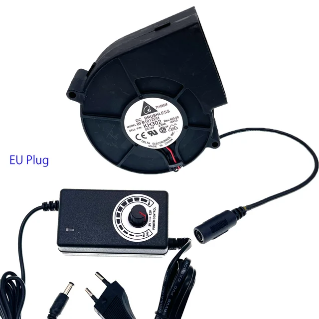 Bbq Ventilátor Delta Bfb1012Eh Pwm Blower 9733 97X97X33Mm 12 V 2,94A Nagy Légáram 110 220 Ac -Hajtású Változó Sebességvezérlő - Image 6