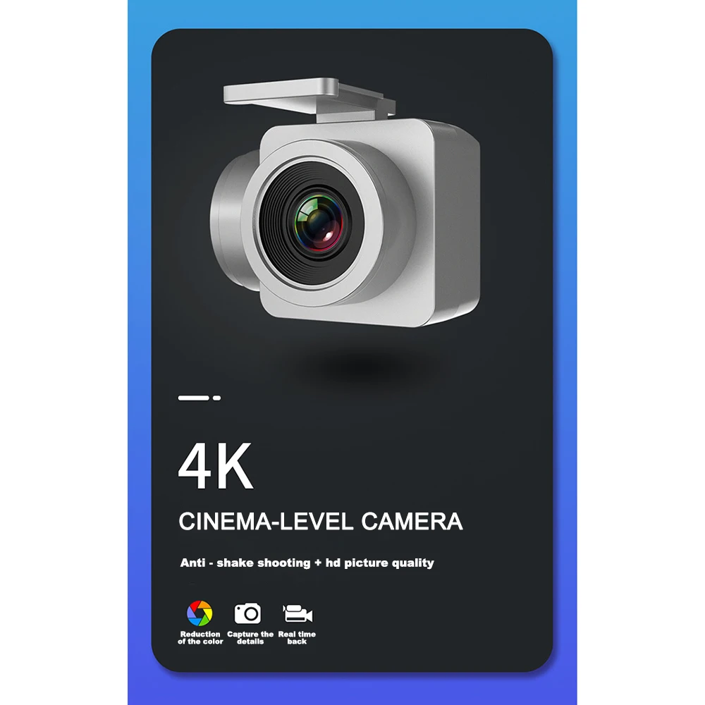 Квадрокоптер воздушная камера Дрон 480P 1080P 4K HD камера поток фиксированная точка объемный Радиоуправляемый вертолет удержание высоты мобильный