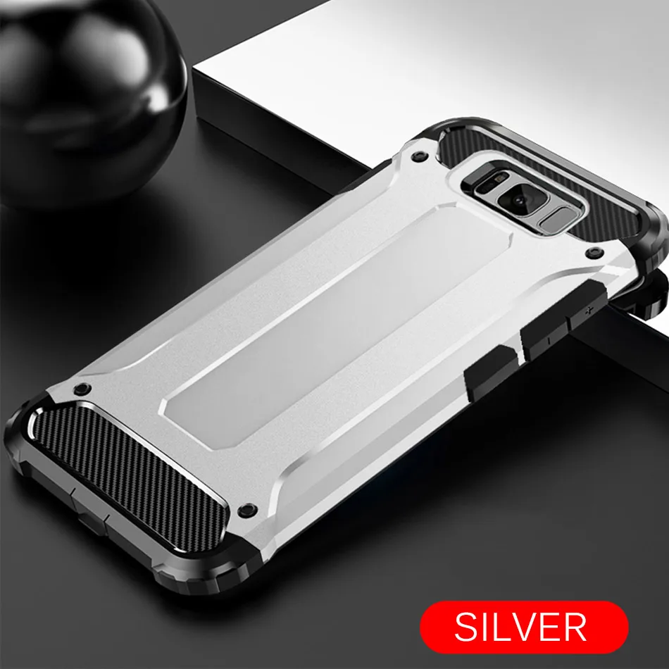 Silver Роскошный противоударный чехол-бампер для samsung Galaxy Note 10 Plus S9 S8 S10 силиконовый чехол S8 S9 S10e Plus Полный Чехол Мягкий чехол - Цвет: Silver