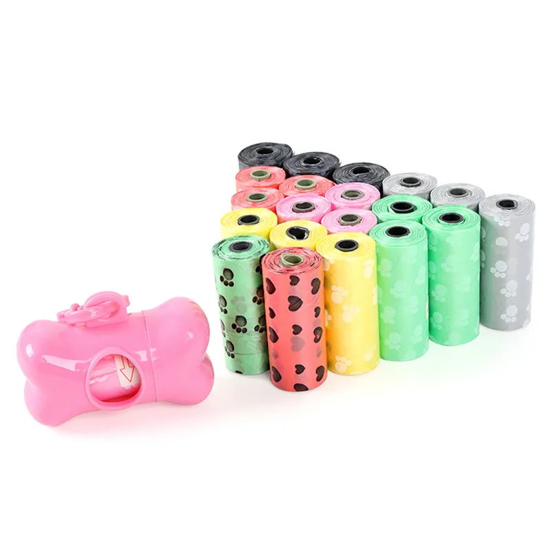 30 Rolls=450pcs Dog Waste Poop Bag Degradable Eco-Friendly Outdoor Pet Excrement Garbage