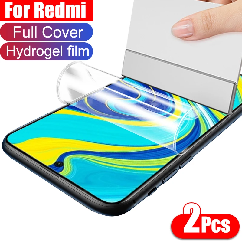 Гидрогелевая пленка с полным покрытием для Xiaomi Redmi Note 9 8 7 Pro Max 9A 9S Pocophone X3 F1 F2 защита