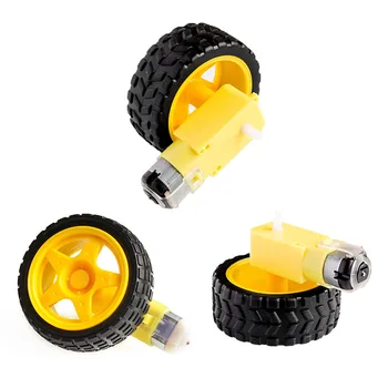 

TT Motor Smart Car Robot Gear Motor for arduino Kit Wheels Smart Car Chassis Motor Robot Remote Control Car DC Gear Motor